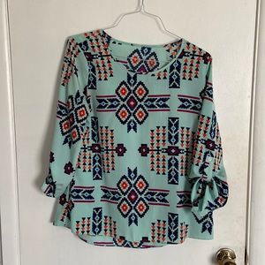 Aztec blouse.